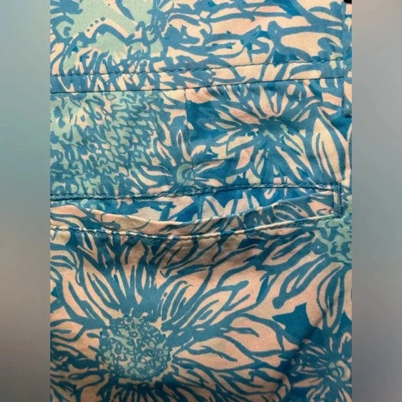LILLY PULITZER Callahan Shorts in Lion in the Sun Ariel Blue Women's size 0 - Picture 10 of 10